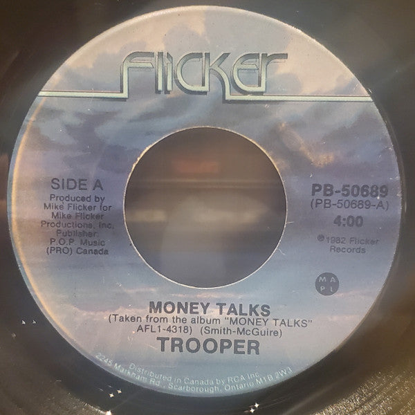 Trooper (4) : Money Talks (7", Single, Lon)