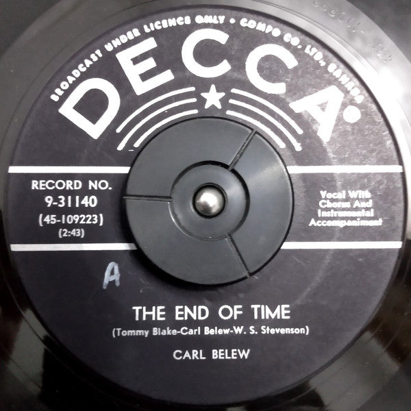 Carl Belew : The End Of Time (7", Single)