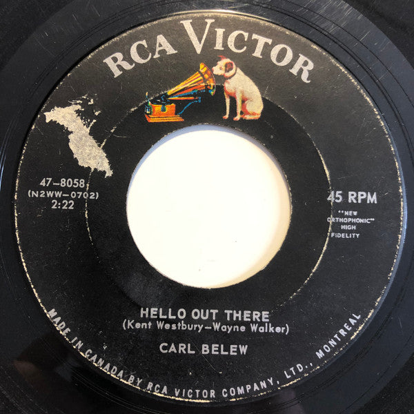 Carl Belew : Hello Out There (7", Single)