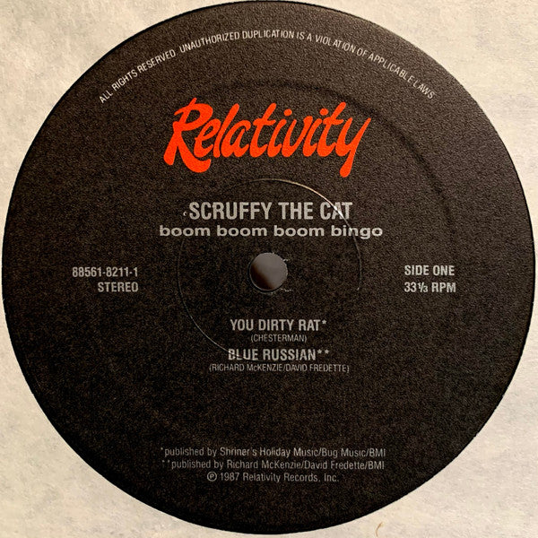 Scruffy The Cat : Boom Boom Boom Bingo (12", EP)