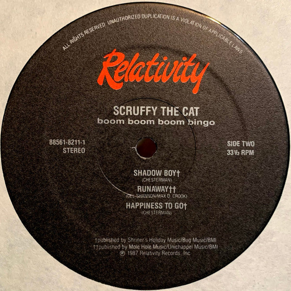 Scruffy The Cat : Boom Boom Boom Bingo (12", EP)