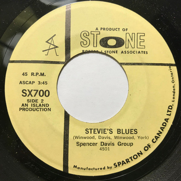 The Spencer Davis Group : Somebody Help Me (7",  )