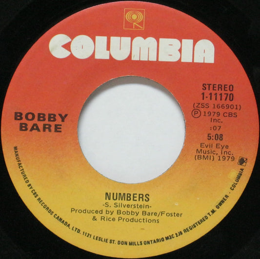 Bobby Bare : Numbers (7")