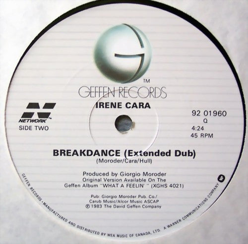 Irene Cara : Breakdance (12", Maxi)
