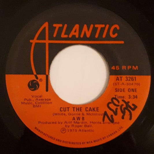 Average White Band : Cut The Cake (7", Single)