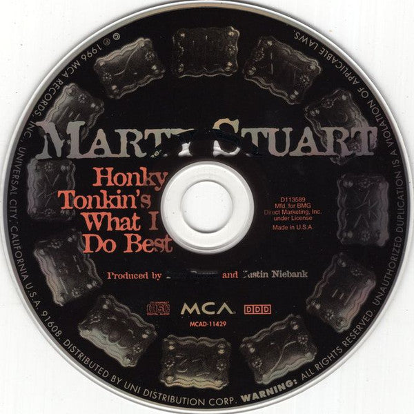 Marty Stuart : Honky Tonkin's What I Do Best (CD, Album, Club)