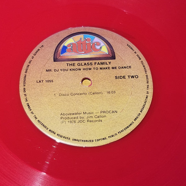 The Glass Family : Mr DJ You Know How To Make Me Dance (12", Red)