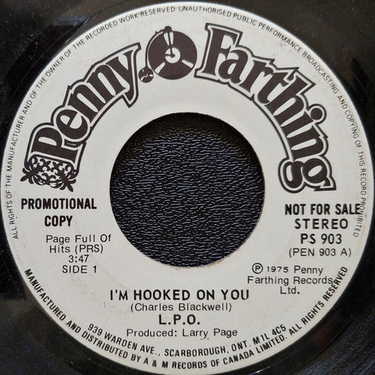 Larry Page Orchestra : I'm Hooked On You / Volare (7", Single, Promo)