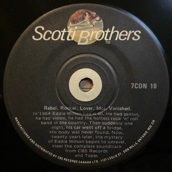 Eddie And The Cruisers : On The Dark Side (7", Promo, Smplr)