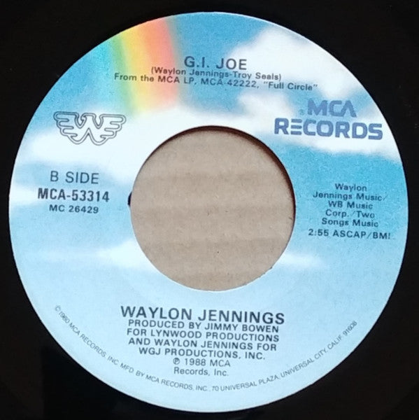 Waylon Jennings : How Much Is It Worth To Live In L.A. (7", Glo)