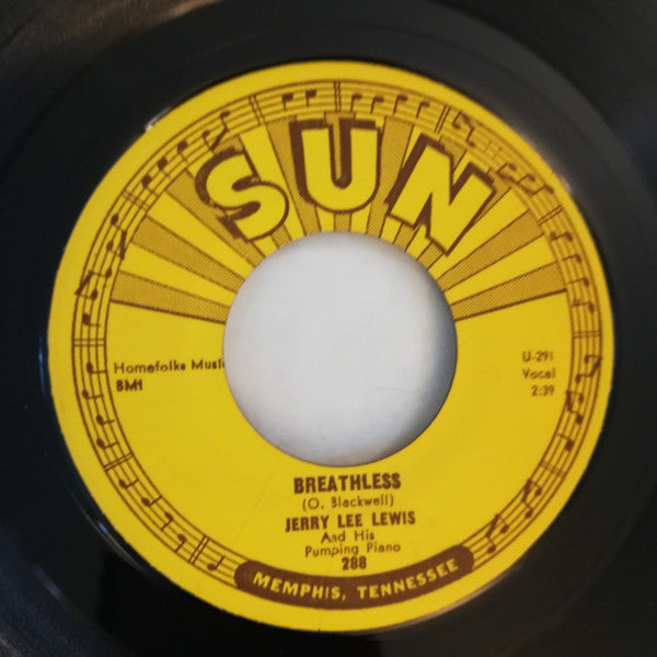 Jerry Lee Lewis : Breathless (7", Single)