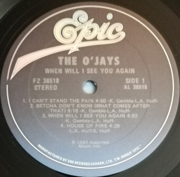 The O'Jays : When Will I See You Again (LP, Album)