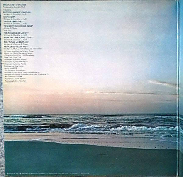 The O'Jays : Ship Ahoy (LP, Album)