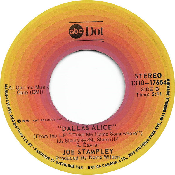Joe Stampley : Everything I Own (7", Single)