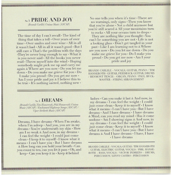 Brandi Carlile : Give Up The Ghost (CD, Album, Dig)