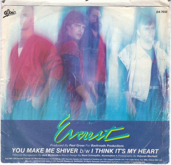 Everest (5) : You Make Me Shiver (7", Single)