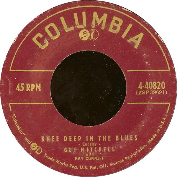 Guy Mitchell With Ray Conniff : Knee Deep In The Blues (7", Single)