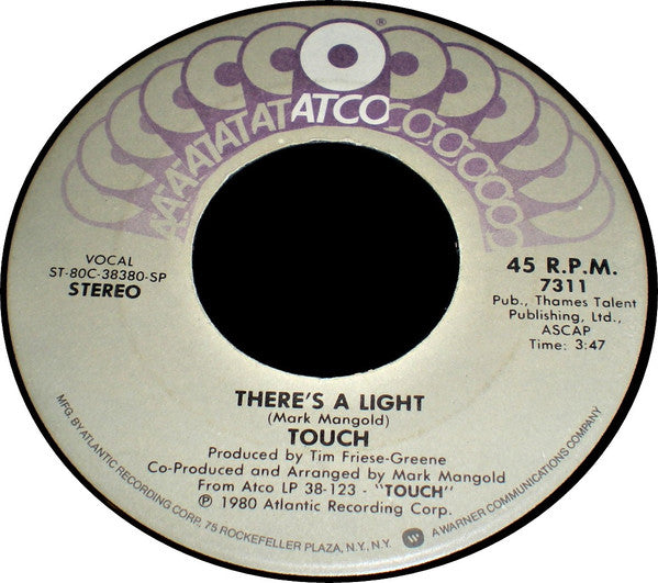 Touch (16) : Don't You Know What Love Is / There's A Light (7", Single, Spe)