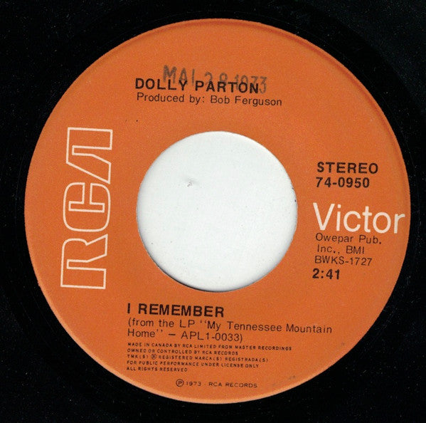 Dolly Parton : Traveling Man (7", Single)