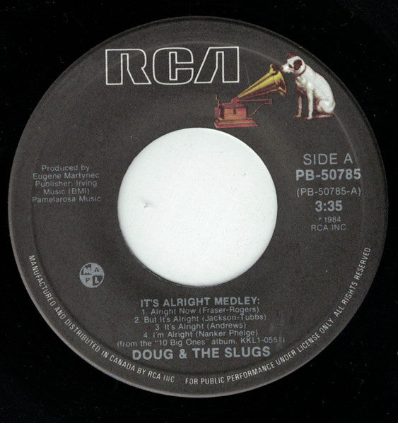 Doug And The Slugs : It's Alright Medley (7", Single)