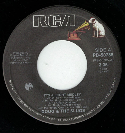 Doug And The Slugs : It's Alright Medley (7", Single)