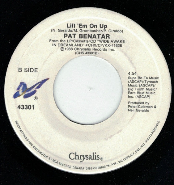 Pat Benatar : Don't Walk Away (7", Single)