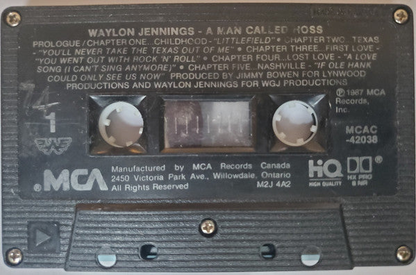 Waylon Jennings : A Man Called Hoss (Cass, Album)