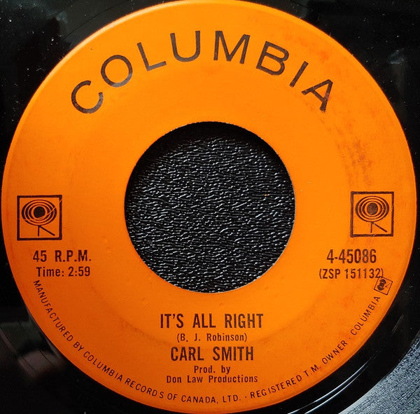 Carl Smith (3) : Pull My String And Wind Me Up / It's All Right (7", Single)