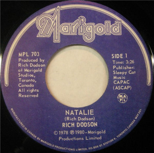 Rich Dodson : Natalie (7")