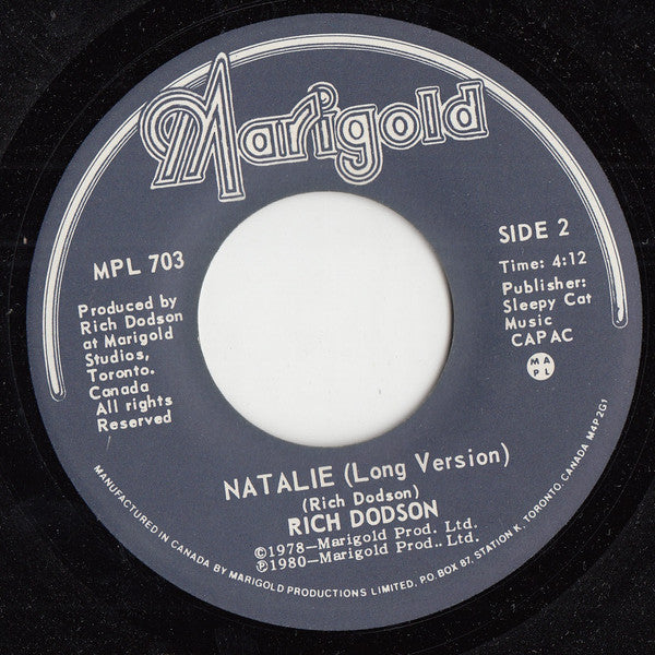 Rich Dodson : Natalie (7")