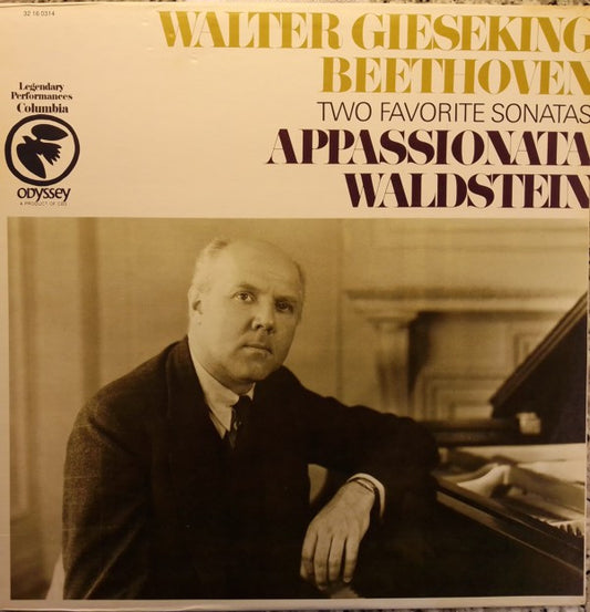 Walter Gieseking, Ludwig van Beethoven : Two Favorite Sonatas: Appassionata  - Waldstein (LP, RP)