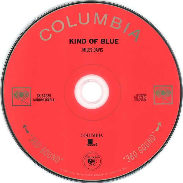 Miles Davis : Kind Of Blue (CD, Album, RE)