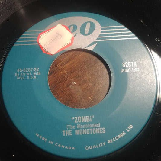 The Monotones : Zombi / Tom Foolery (7", Single)