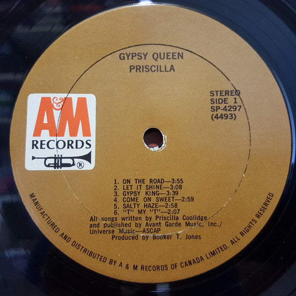 Priscilla Coolidge : Gypsy Queen (LP, Album)