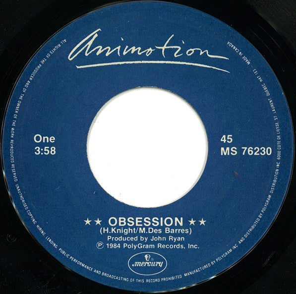 Animotion : Obsession (7")