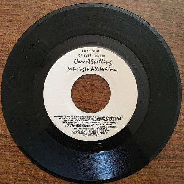Corect Spelling Featuring Michelle McAdorey : Love Me Today (7", Single)