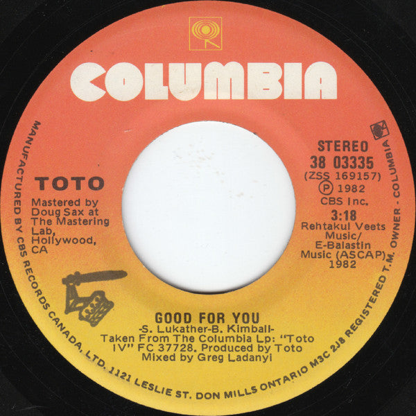 Toto : Africa (7", Single)