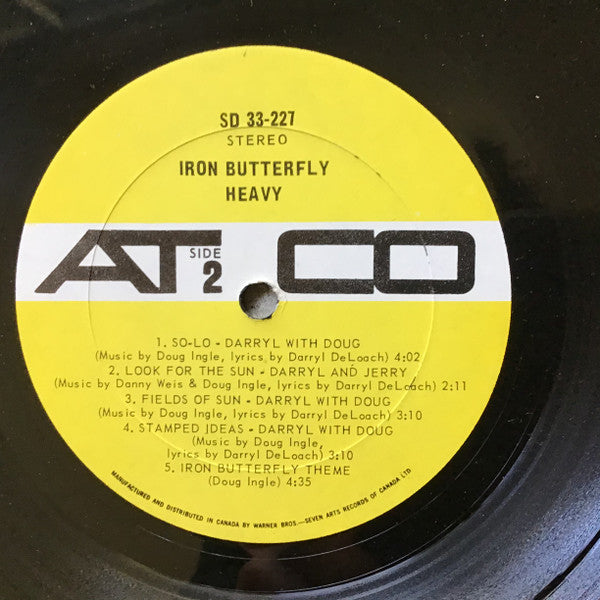 Iron Butterfly : Heavy (LP, Album)