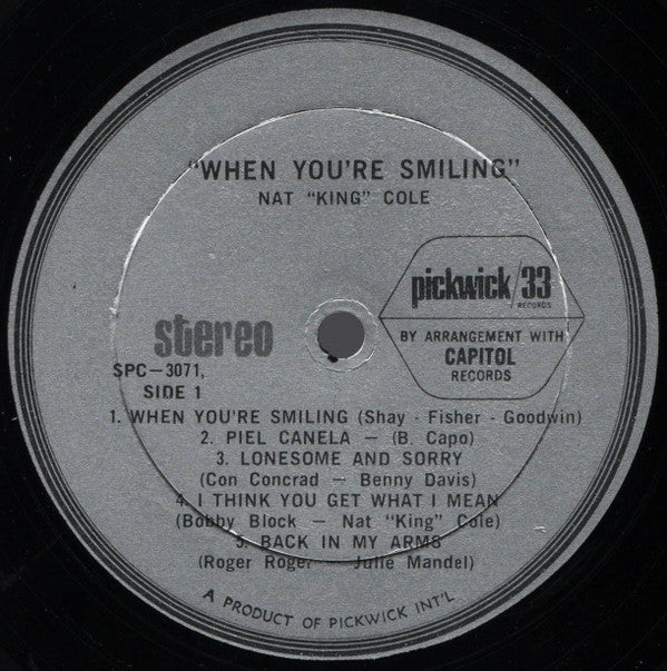 Nat King Cole : When You're Smiling (LP, Album, RE)