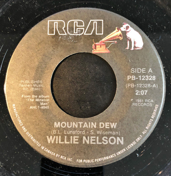 Willie Nelson : Mountain Dew (7", Single)
