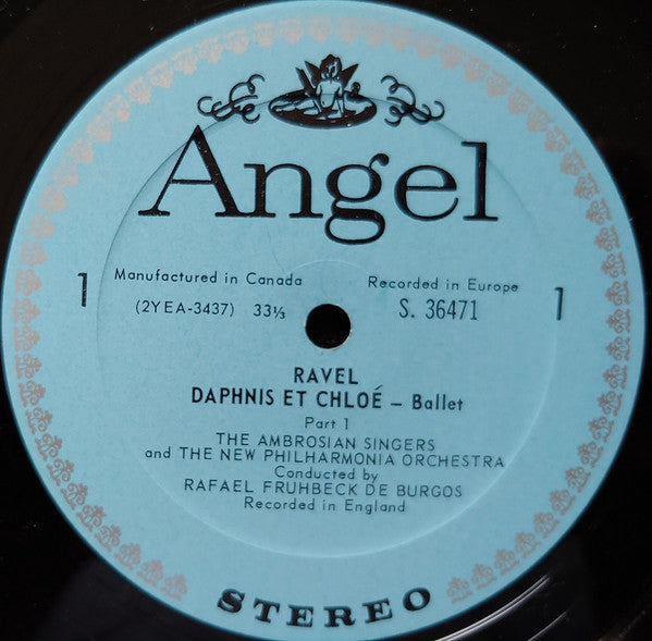 Maurice Ravel / Rafael Frühbeck De Burgos / New Philharmonia Orchestra and The Ambrosian Singers : Daphnis and Chloe (LP)