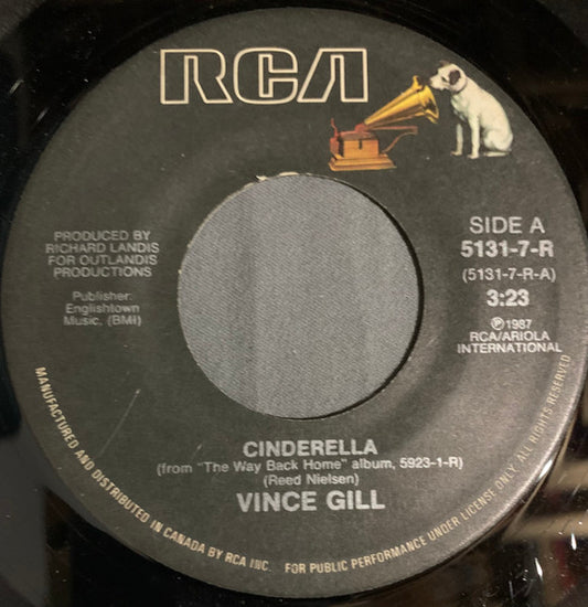Vince Gill : Cinderella (7", Single)