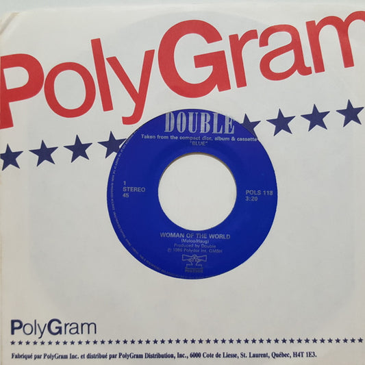 Double : Woman Of The World (7", Single)
