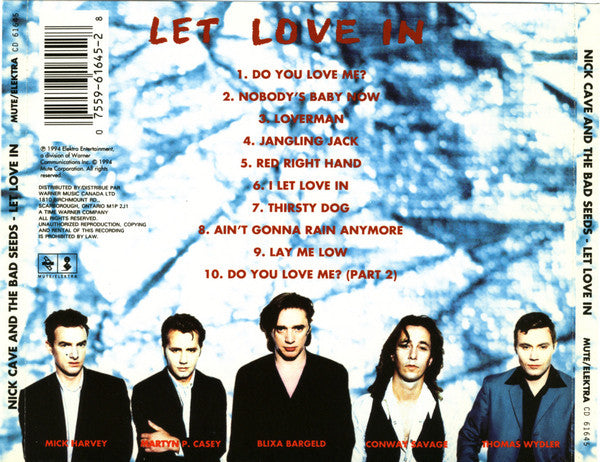 Nick Cave And The Bad Seeds* : Let Love In (CD, Album)