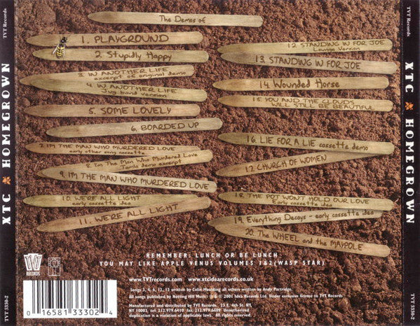 XTC : Homegrown (CD, Album)
