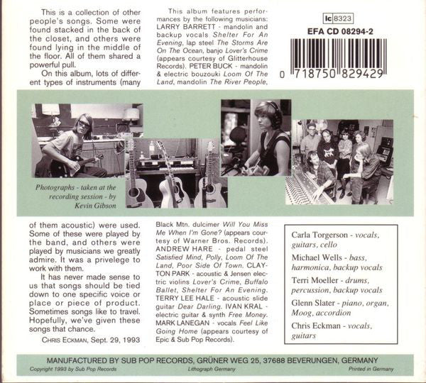 The Walkabouts : Satisfied Mind (CD, Album, Dig)