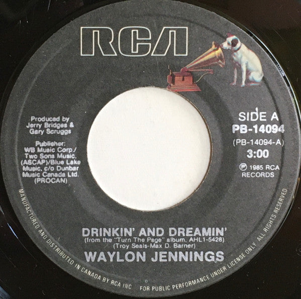 Waylon Jennings : Drinkin' And Dreamin' (7", Single)