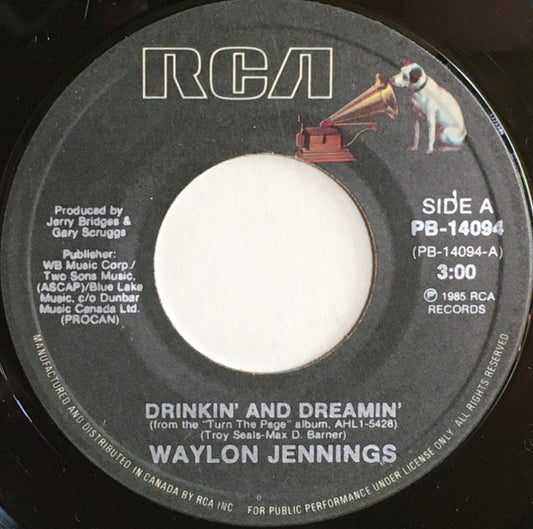 Waylon Jennings : Drinkin' And Dreamin' (7", Single)