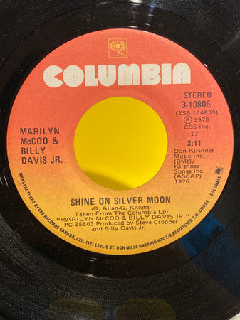 Marilyn McCoo & Billy Davis Jr. : Shine On Silver Moon (7", Single)