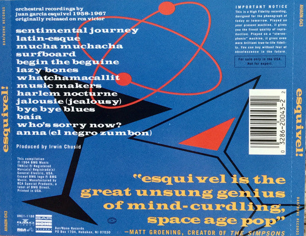 Esquivel!* : Space-Age Bachelor Pad Music (CD, Comp, RP)